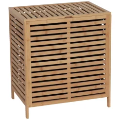TENDANCE Accessori Bagno|Mobili Bagno-Mobile portabiancheria in bambù (53 x H60 cm) Harmonie