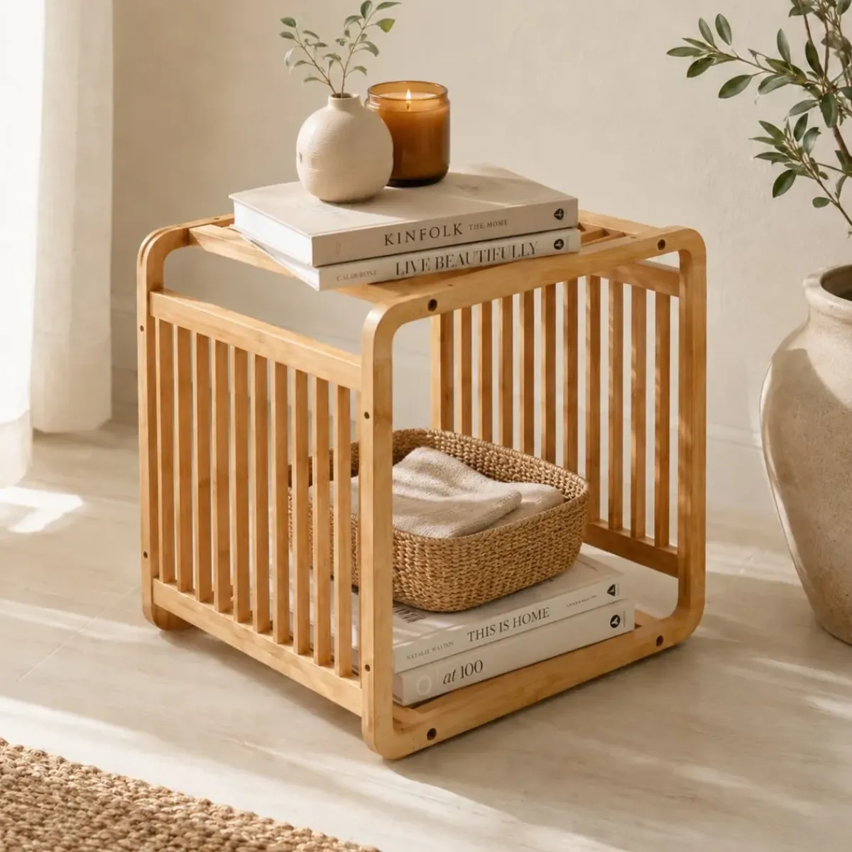 TENDANCE Mobili Bagno-Mobile portaoggetti impilabile (33 x H33 cm) Smart Kube