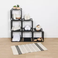 TENDANCE Mobili Bagno-Mobile portaoggetti impilabile (33 x H33 cm) Smart Kube