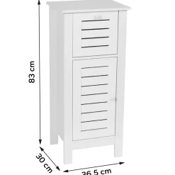 TENDANCE Contenitori Bagno|Mobili Bagno-Mobiletto da bagno (37 x H83 cm) Santorin