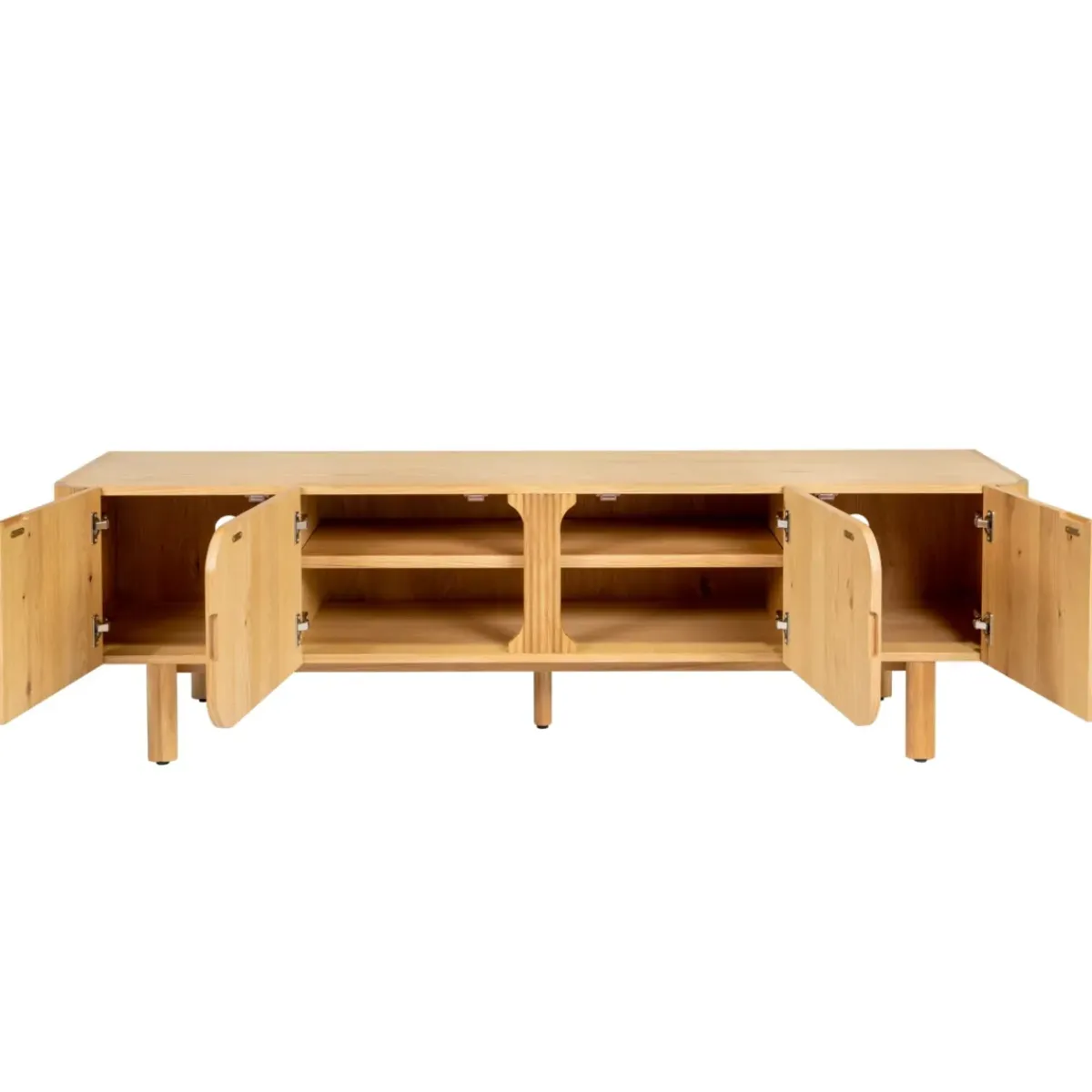 Mobile Tv-Mobile TV 4 ante in rovere massiccio (180 x 55 cm) Oakland