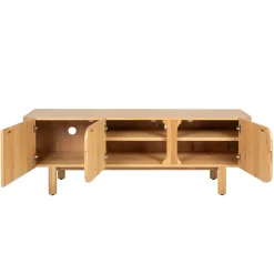 Mobile Tv-Mobile TV 3 ante in rovere massiccio (154 x 55 cm) Oakland