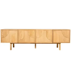 Mobile Tv-Mobile TV 4 ante in rovere (180 x 55 cm) Olys