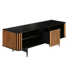 Mobile Tv-Mobile TV 4 nicchie in rovere massiccio (130 x 43 cm) Rytm