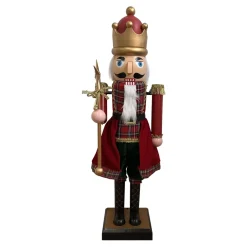 EMINZA Babbo Natale Animali E Personaggi|Personaggi E Oggetti Grande Dimensione-Musicista in legno Pavel grande modello H160 cm