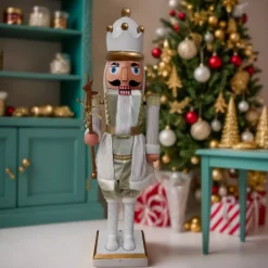 EMINZA Babbo Natale Animali E Personaggi|Personaggi E Oggetti Grande Dimensione-Musicista Schiaccianoci (H160 cm) musicale e animato Pavel