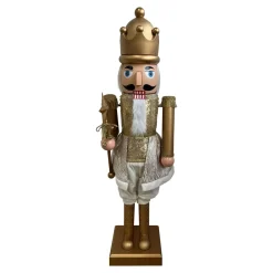 EMINZA Babbo Natale Animali E Personaggi|Personaggi E Oggetti Grande Dimensione-Musicista Schiaccianoci (H160 cm) musicale e animato Pavel