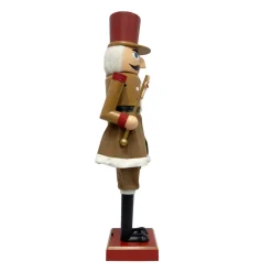 EMINZA Babbo Natale Animali E Personaggi|Personaggi E Oggetti Grande Dimensione-Musicista Schiaccianoci (H154 cm) musicale e animato Cookie