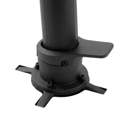 MOBELLIA Ombrelloni Da Giardino-Ombrellone decentrato quadrato in alluminio con base (3 x 3 m) Elyra Antracite e Verde oliva