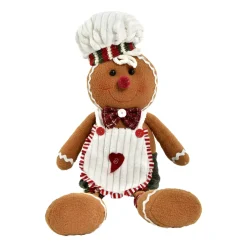 CHRISTMAS DREAM Babbo Natale Animali E Personaggi-Omino di pan di zenzero (H28 cm) Manala Cuoco gambe flessibili