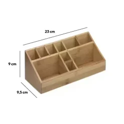 INSTANT D'O Accessori Bagno-Organizer trucco Bambù