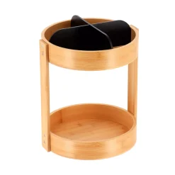 TENDANCE Accessori Bagno-Organizzatore da bagno girevole in bambù Naturo