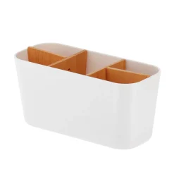 TENDANCE Accessori Bagno-Organizzatore per bagno 5 scomparti in bambù Naturo