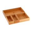 TENDANCE Accessori Bagno-Organizzatore per cassetto bagno 4 scatole in bambù Instant Naturel