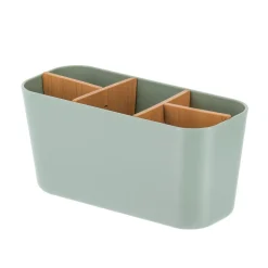 TENDANCE Accessori Bagno-Organizzatore per il bagno 5 scomparti in bambù Naturo