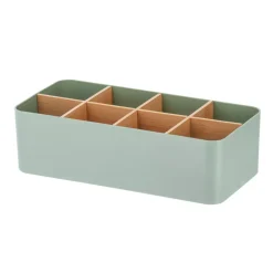 TENDANCE Accessori Bagno-Organizzatore per il bagno 8 scomparti in bambù Naturo