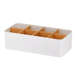 TENDANCE Accessori Bagno-Organizzatore per il bagno 8 scomparti in bambù Naturo