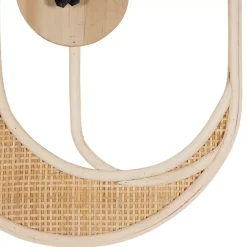 OSTARIA Orologi-Orologio da parete rattan Luna Beige