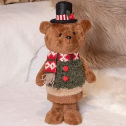 KAEMINGK Babbo Natale Animali E Personaggi-Orsaccochiotto natalizio decorativo (H46 cm) Teddy in bel costume