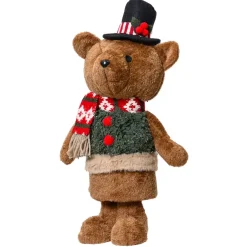 KAEMINGK Babbo Natale Animali E Personaggi-Orsaccochiotto natalizio decorativo (H46 cm) Teddy in bel costume
