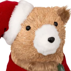 JJA Babbo Natale Animali E Personaggi-Orso decorativo in legno (H73 cm) Gulliver curioso
