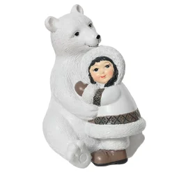 KAEMINGK Decorazioni E Oggetti Natalizi|Babbo Natale Animali E Personaggi-Orso polare decorativo (H16 cm) Esquimau delle Neve
