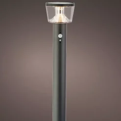 #N/A Luci Per Esterno-Paletto da giardino solare 40 LED 600 lumen (H94 cm) Orion Grigio