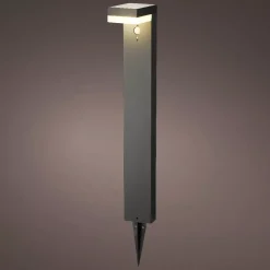 #N/A Luci Per Esterno-Paletto da giardino solare 40 LED 600 lumen (H70 cm) Elite Grigio