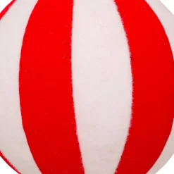 JJA Palline Di Natale-Pallina di Natale (D150 mm) a Righe Rosse e Bianche