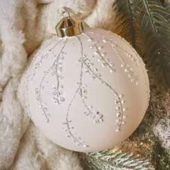 KAEMINGK Palline Di Natale-Pallina di Natale in vetro (D120 mm) Caduta di neve