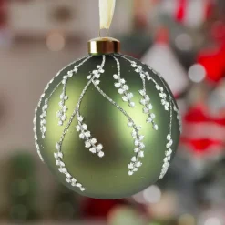 KAEMINGK Palline Di Natale-Pallina di Natale in vetro (D120 mm) Caduta di neve