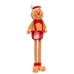 JJA Babbo Natale Animali E Personaggi-Pan di zenzero con gambe telescopiche (H89 cm) Piccolo cuoco