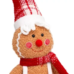 JJA Babbo Natale Animali E Personaggi-Pan di zenzero seduto (H43 cm) Miss Natale