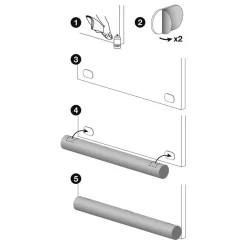 Paraspifferi in policotone (80 x 7.5 cm) magnetico Cioccolato