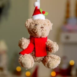 KAEMINGK Addobbi Natalizi-Peluche da appendere (H14 cm) Léon Orsetto carino