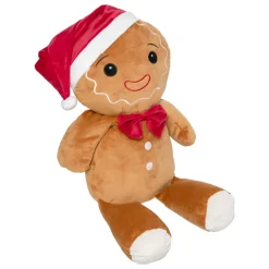 FEERIC LIGHTS Babbo Natale Animali E Personaggi-Peluche di Natale (H50 cm) Omino di Pan di Zenzero
