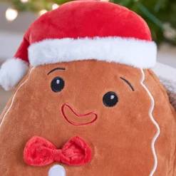 JJA Babbo Natale Animali E Personaggi-Peluche (H35 cm) Pan di zenzero allegro e rosso