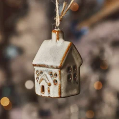KAEMINGK Addobbi Natalizi-Pendente di Natale in porcellana (H7 cm) Dolce Casa