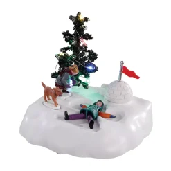 LEMAX Villagio Di Natale Lemax-Personaggi a pile Ali d'angelo nella neve