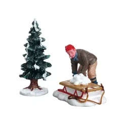 LEMAX Villagio Di Natale Lemax-Personaggi Battaglia di palle di neve