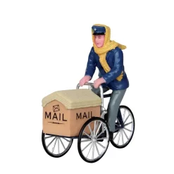 LEMAX Villagio Di Natale Lemax-Personaggi Postino in bicicletta