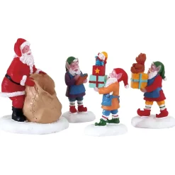 LEMAX Villagio Di Natale Lemax-Personaggi Si parte con i regali!