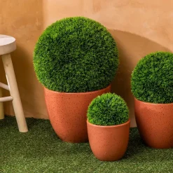 Atmosphera, cru017dateur d'intu017drieur Elementi Decorativi-Pianta artificiale (Ø16 cm) Palla di bosso Carly