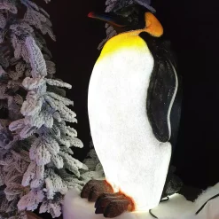 EMINZA Oggetti Decorativi E Illuminati-Pinguino luminoso fibra di vetro 8 LED (50 cm) Zélian