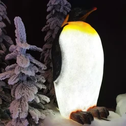 EMINZA Oggetti Decorativi E Illuminati-Pinguino luminoso fibra di vetro 8 LED (50 cm) Zélian