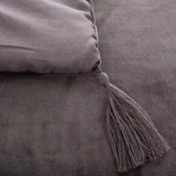 Piumotto velluto (80 x 180 cm) Slow Grigio