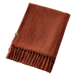 Plaid cotone (180 x 220 cm) Sixtine Terracotta