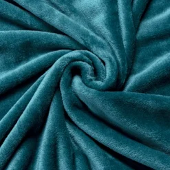 Plaid dolce in flanella (220 x 240 cm) Didou Blu anatra