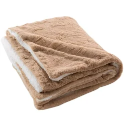 douceur d'intu017drieur Plaid E Teli Copritutto-Plaid ecopelliccia (150 cm) Foxy