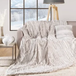 Plaid ecopelliccia (220 cm) Lynx Beige